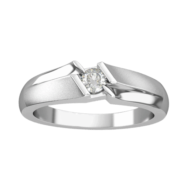 Ferseus The Candide Love Band for Him — Rhodium Finish Ring